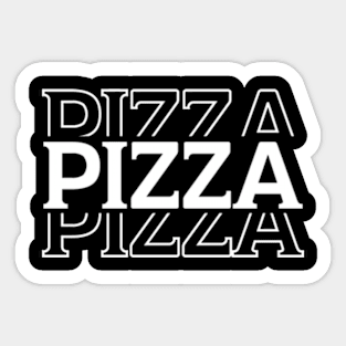 Pizza Pizza Pizza Lover Funny Cute Retro Sticker